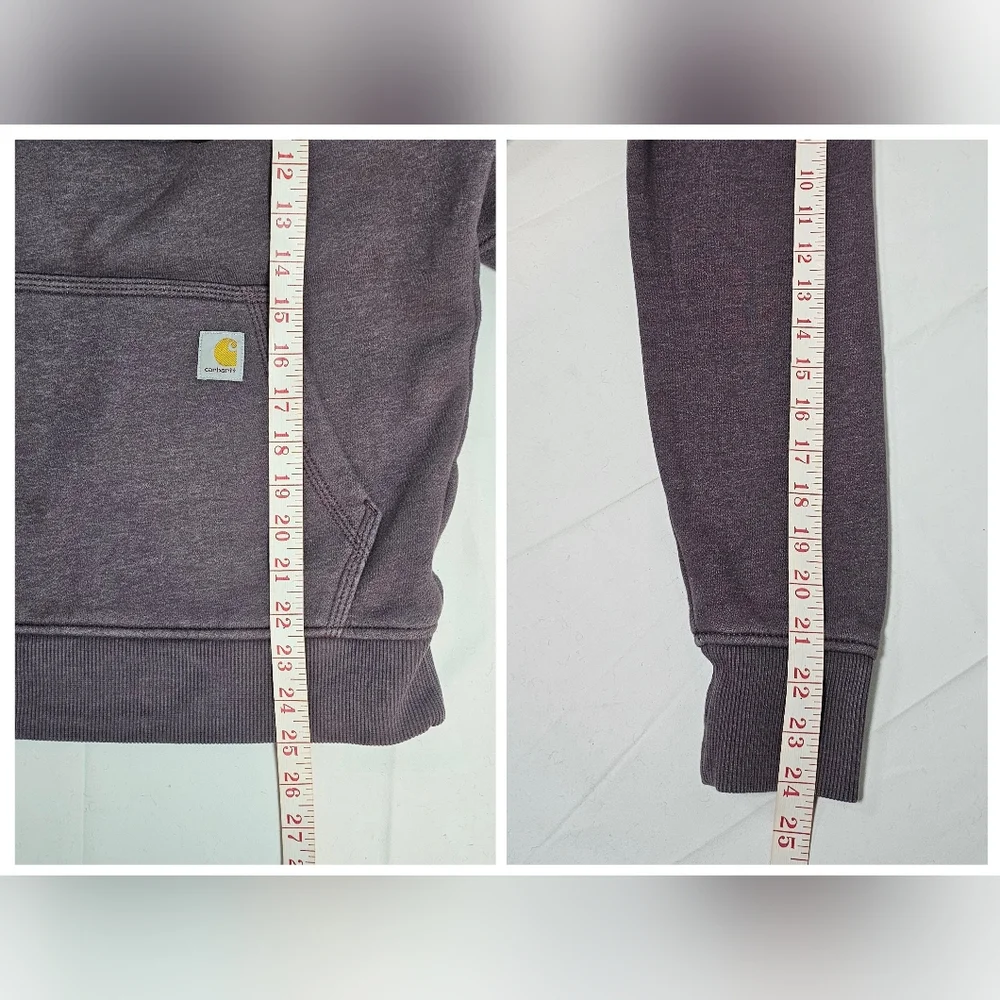 Carhartt Women's Relaxed Fit Hoodie Small TS2790-W Purple EUC - Picture 4 of 12